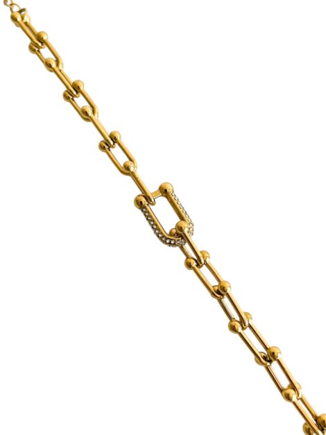 Bracelet chaîne doré femme – Maillon strassé tendance et waterproof