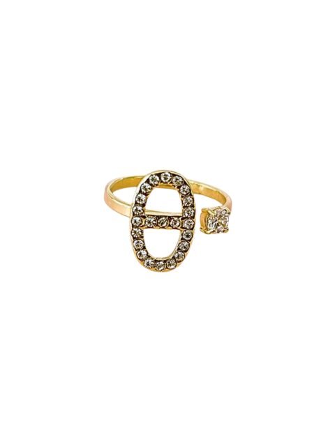 Bague Maillon Scintillant & Pierre Brillante